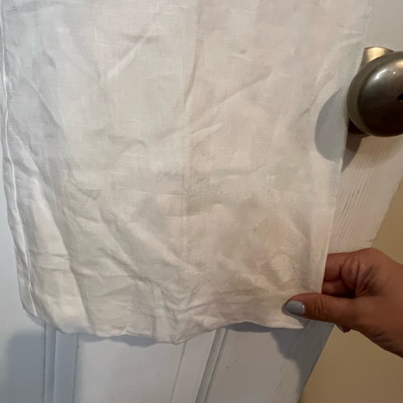 Mexx NWT 100% Linen White/Cream Wide-Leg Pants - Picture 3 of 14